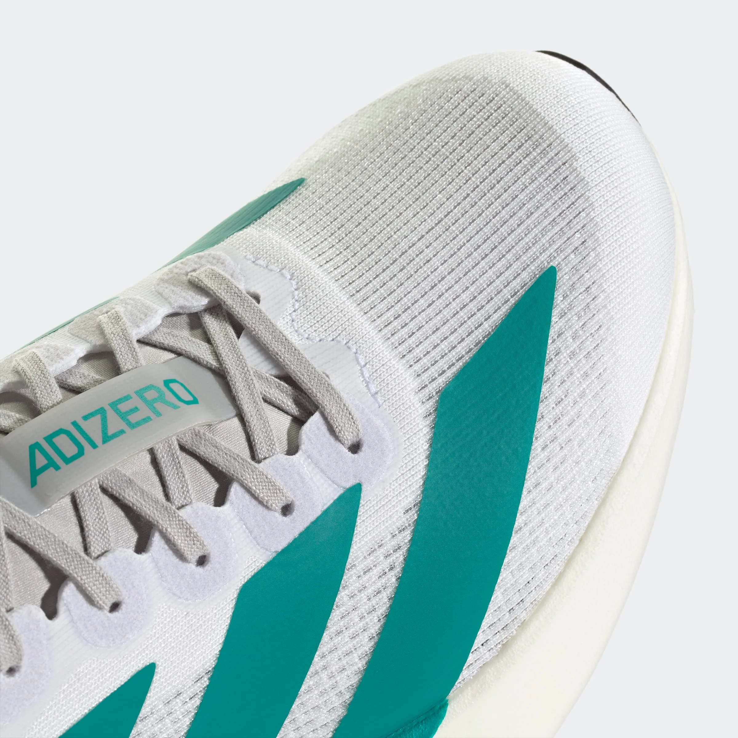 Adidas Women's Adizero Evo SL Cloud White Pure Teal Grey Two JS4451 - Image 6