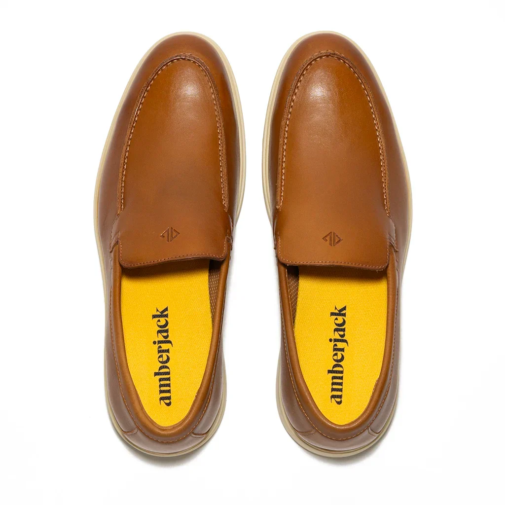 Amberjack Men's The Loafer Honey & Cream - Image 4