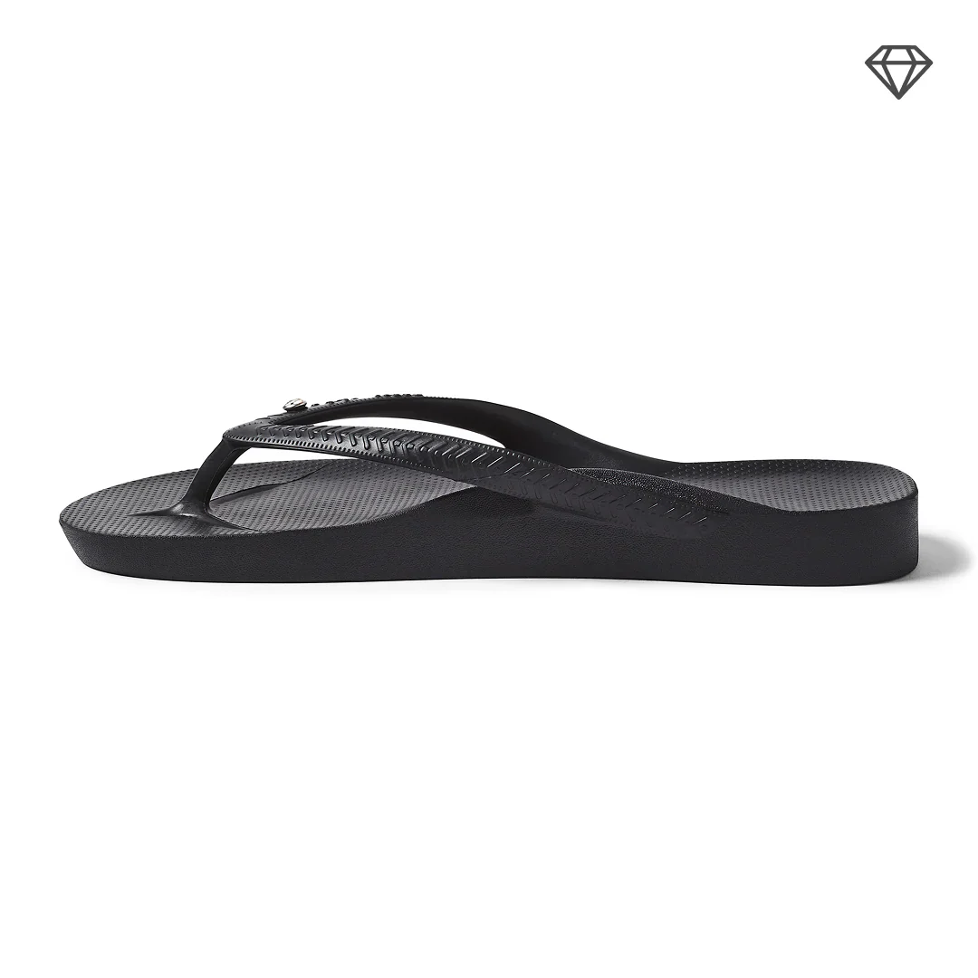 Archies Arch Support Flip Flops Black Crystal - Image 6