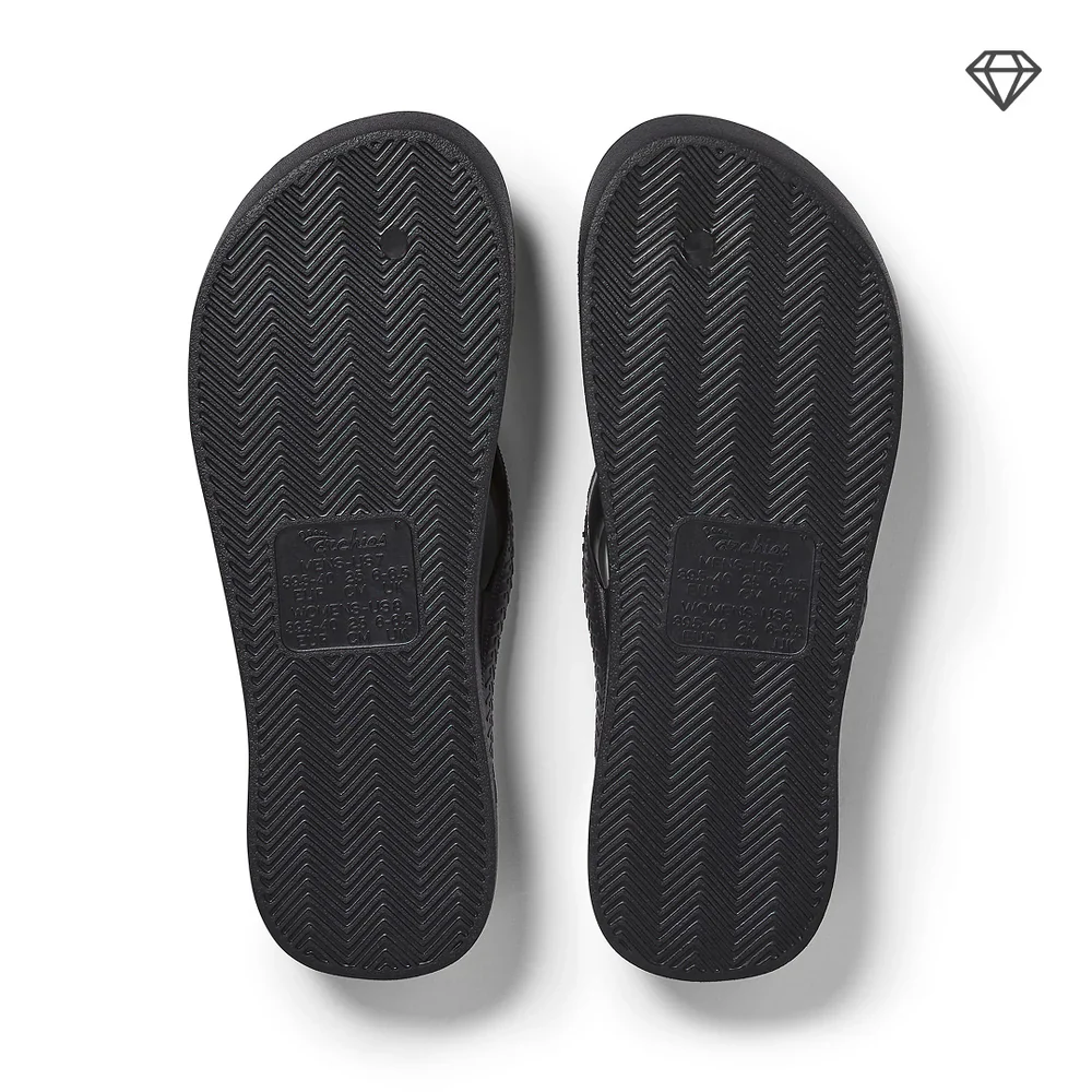 Archies Arch Support Flip Flops Black Crystal - Image 8