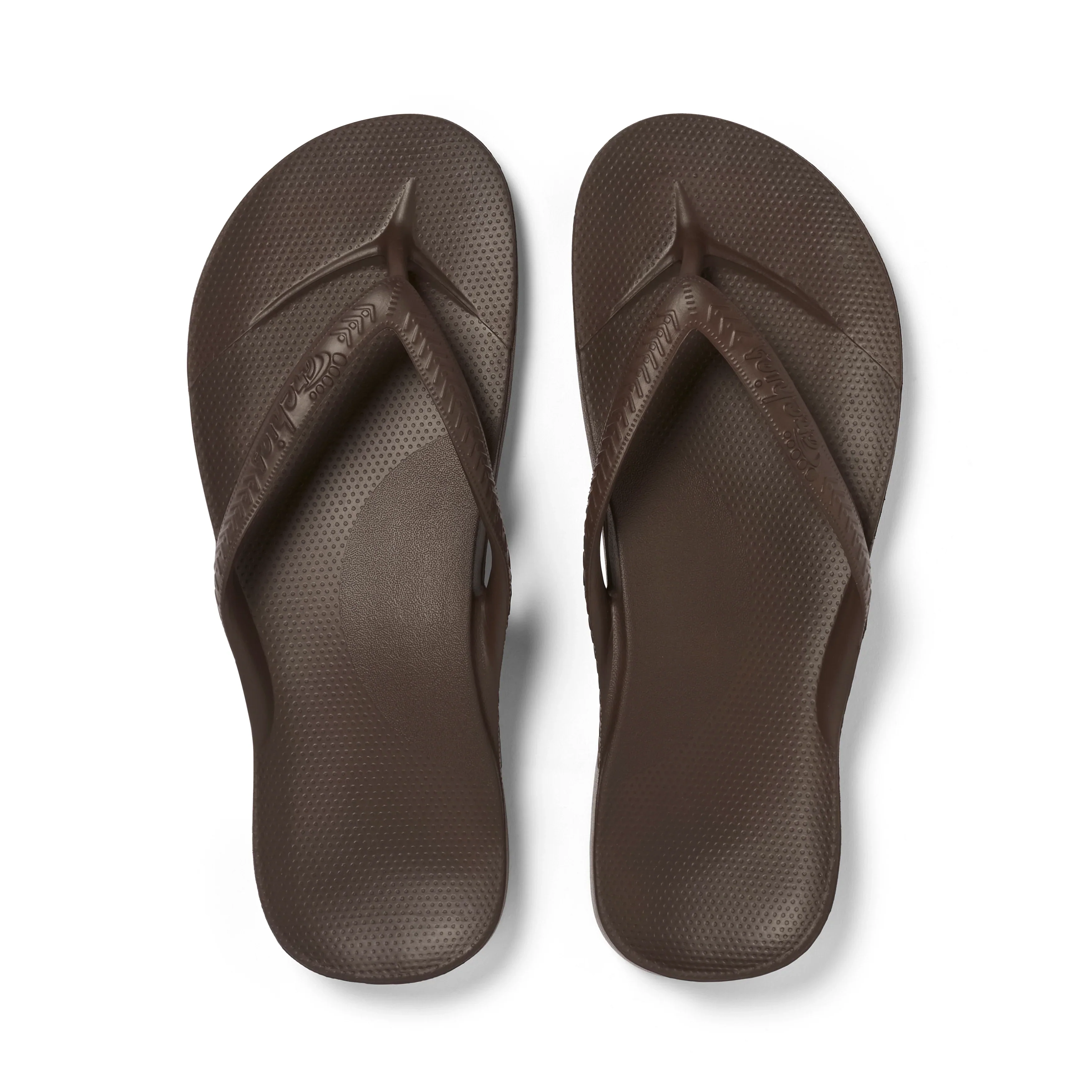 Archies Arch Support Flip Flops Brown - Image 7
