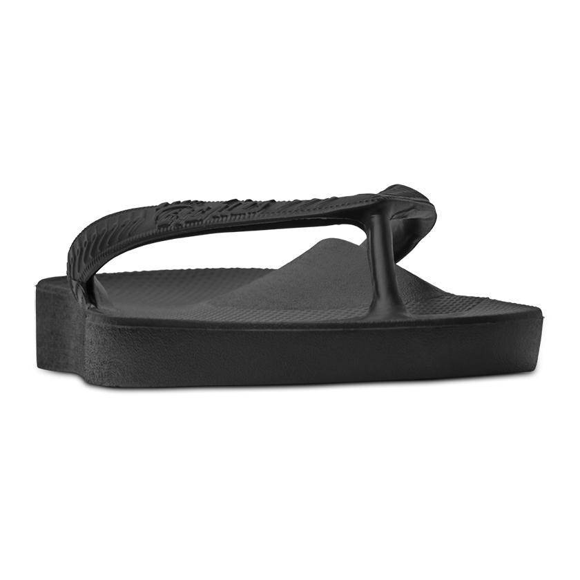 Archie's Support Flip Flops Black - Image 3