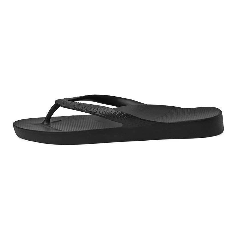 Archie's Support Flip Flops Black - Image 4