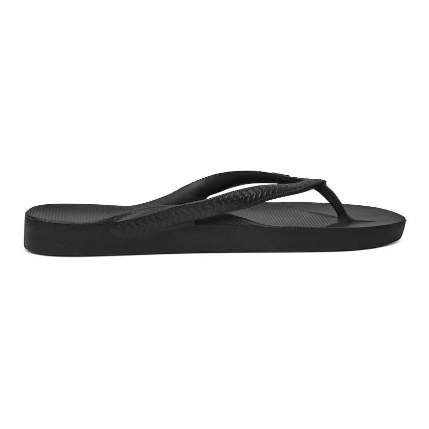 Archie's Support Flip Flops Black - Image 5