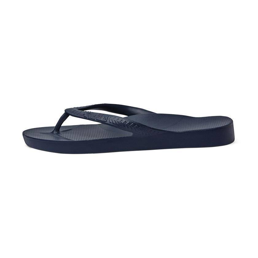 Archie's Support Flip Flops Navy - Image 4
