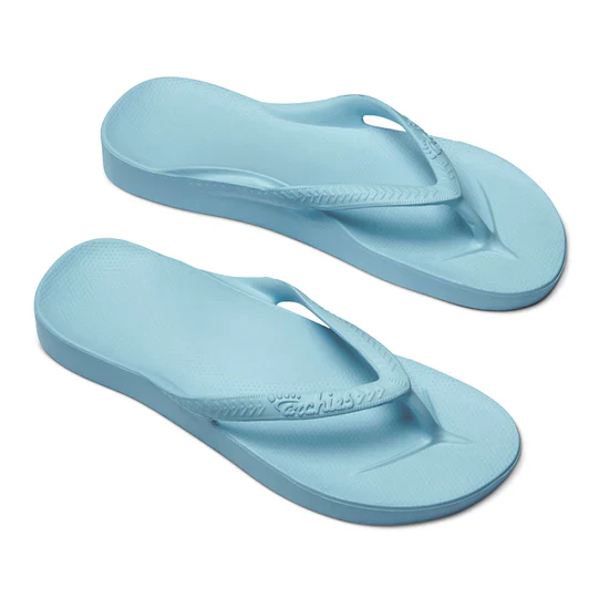 Archie's Support Flip Flops Sky Blue - Image 7