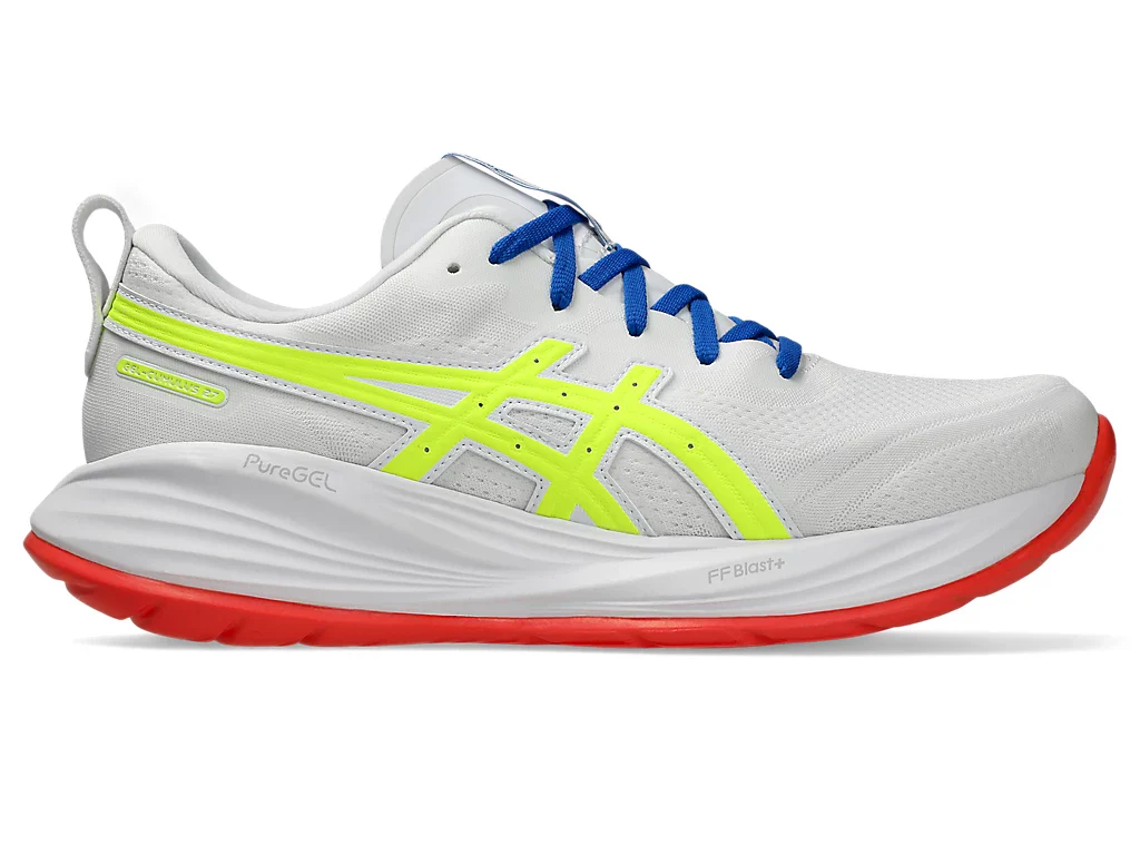 Asics Men's Gel-Cumulus 27 ATC White Safety Yellow - Image 2