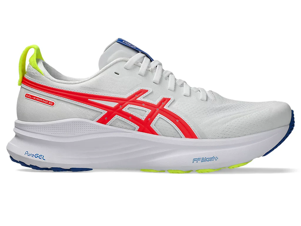 Asics Men's Gel Kayano 32 ATC White Flash Coral - Image 2