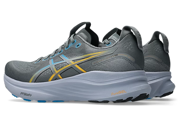 Asics Men's Gel Kayano 32 Steel Grey Aegean Blue - Image 3