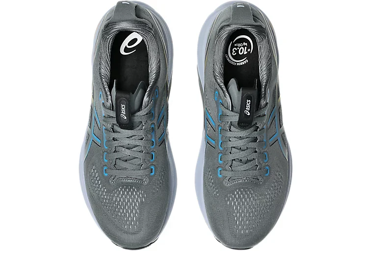Asics Men's Gel Kayano 32 Steel Grey Aegean Blue - Image 5