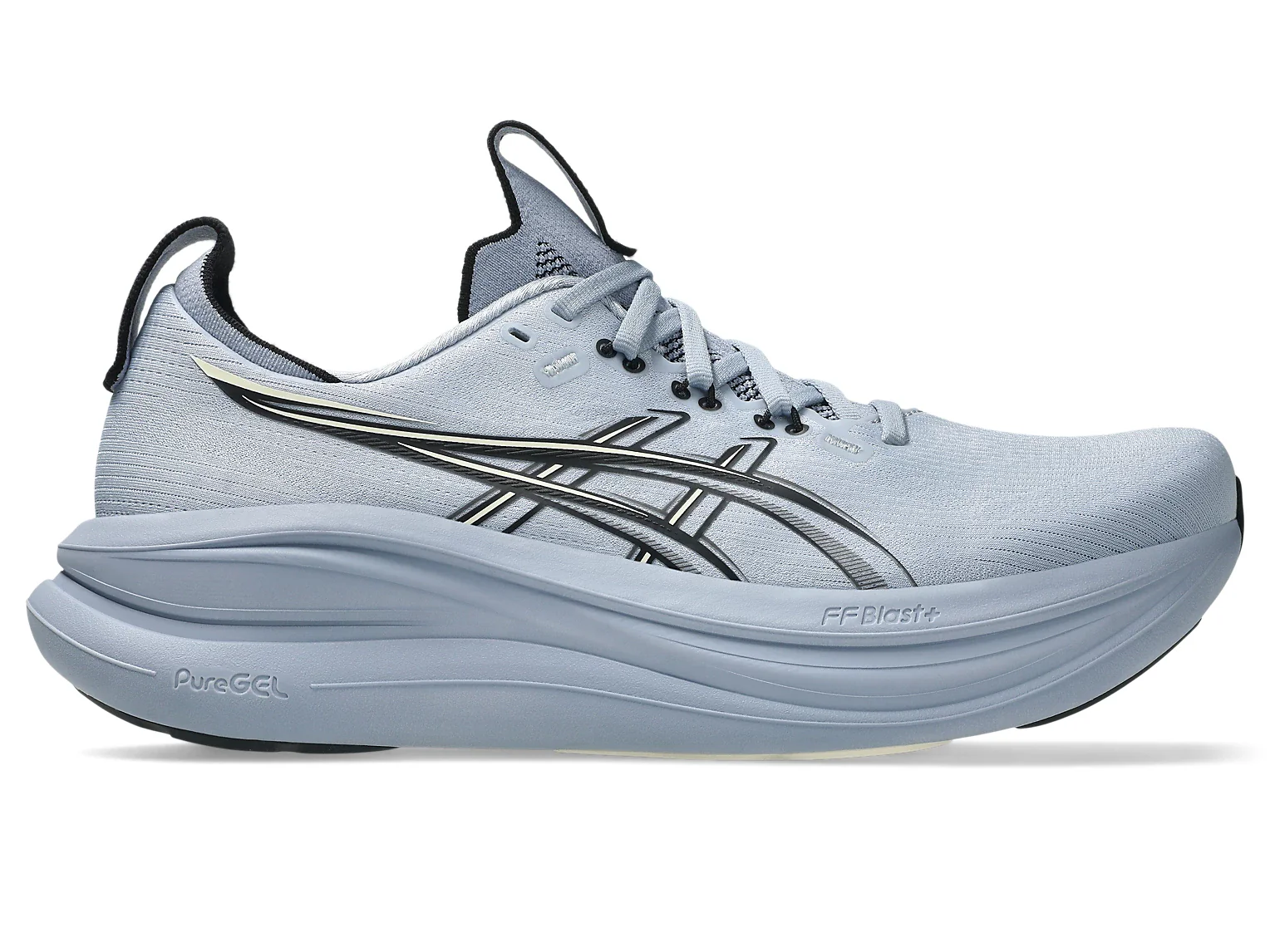 Asics Men's Gel Nimbus 28 Grey Blue Black - Image 2