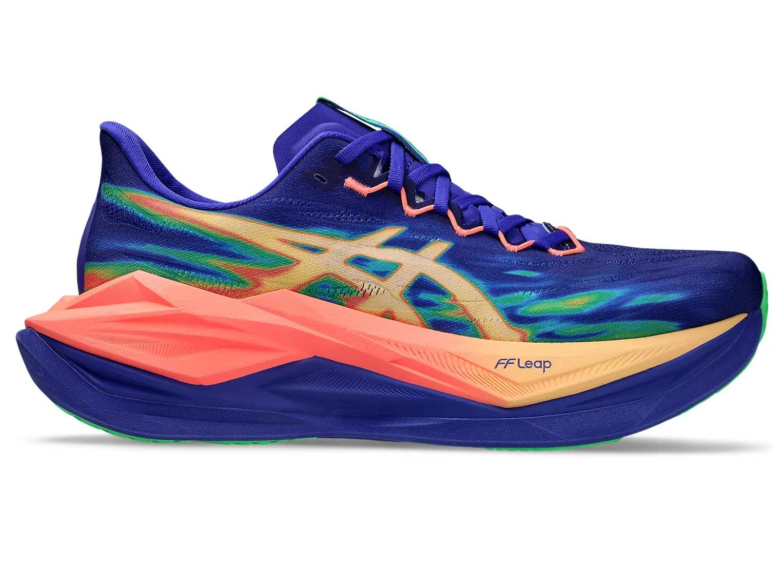 Asics Unisex Superblast 3 Cobalt Burst Light Orange - Image 2