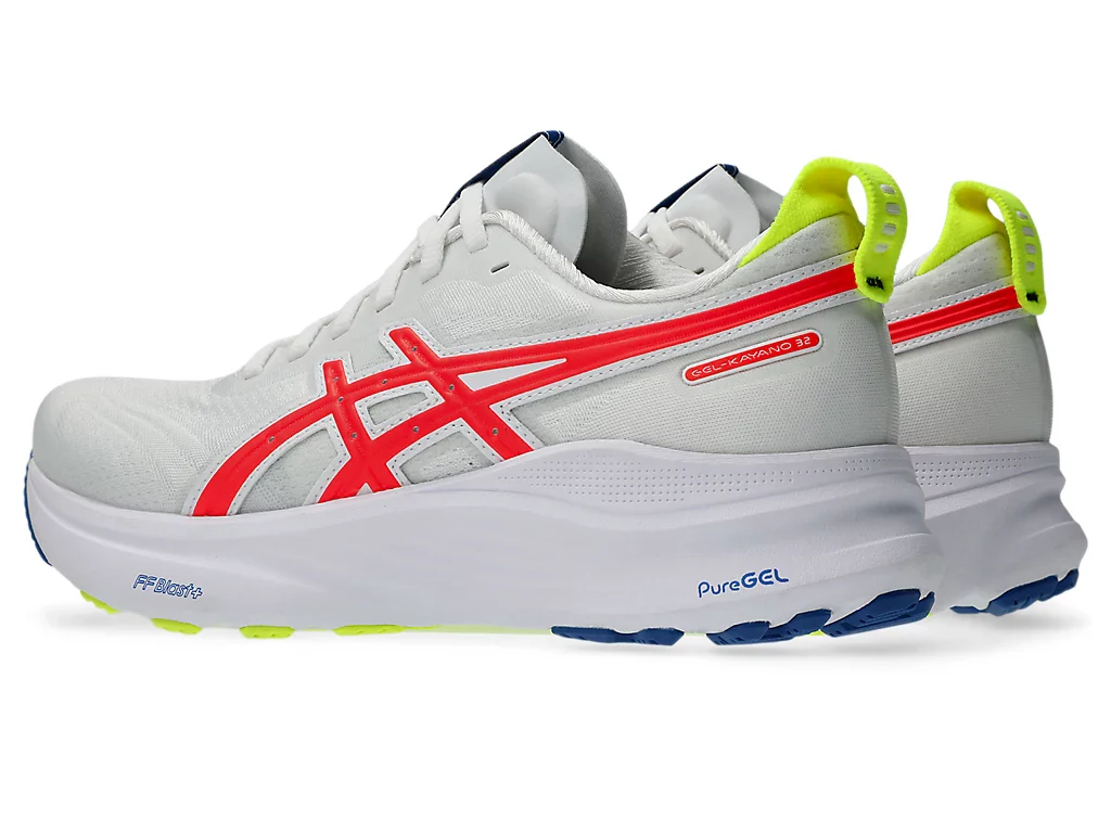 Asics Women's Gel-Kayano 32 ATC White Flash Coral - Image 3