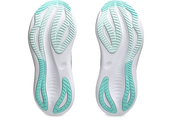 Asics Women's Gel Nimbus 27 Piedmont Grey Illuminate Mint - Image 7