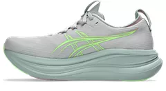 Asics Women's Gel Nimbus 28 Cloud Grey Illuminate Green - Image 3