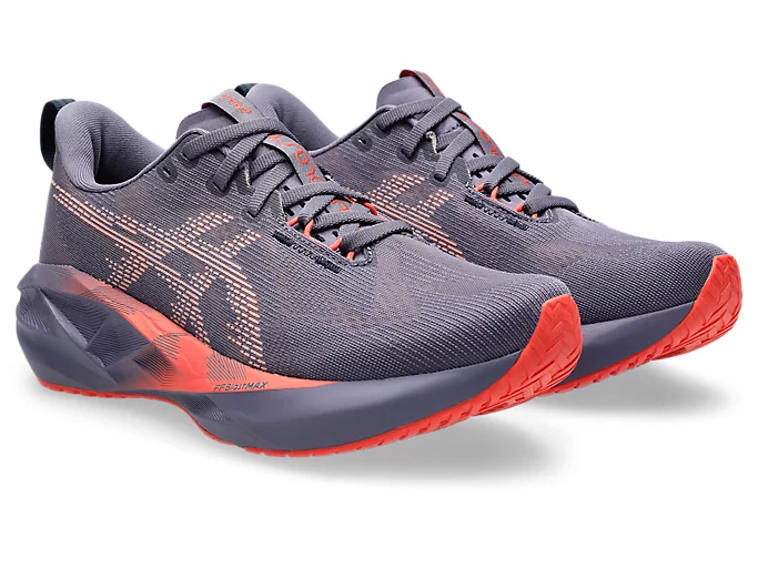 Asics Women's Novablast 5 Greyish Purple Coral Reef