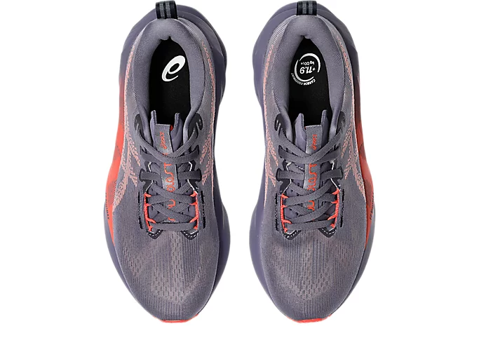 Asics Women's Novablast 5 Greyish Purple Coral Reef - Image 6