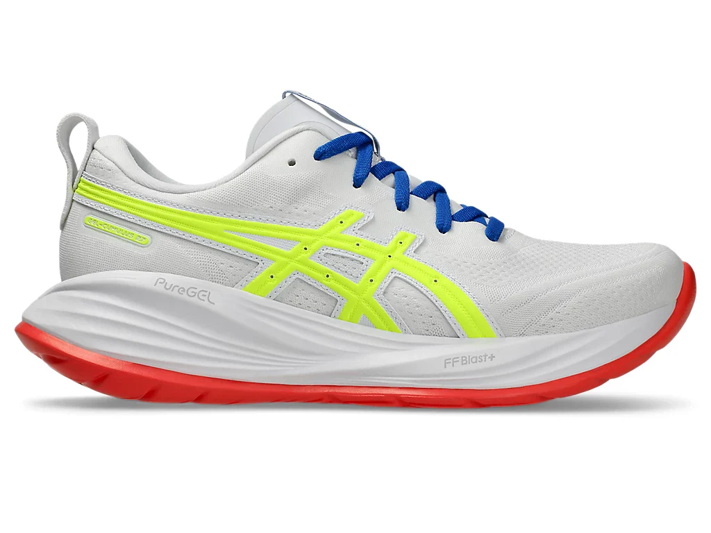 Asics Womens's Gel-Cumulus 27 ATC White Safety Yellow - Image 2