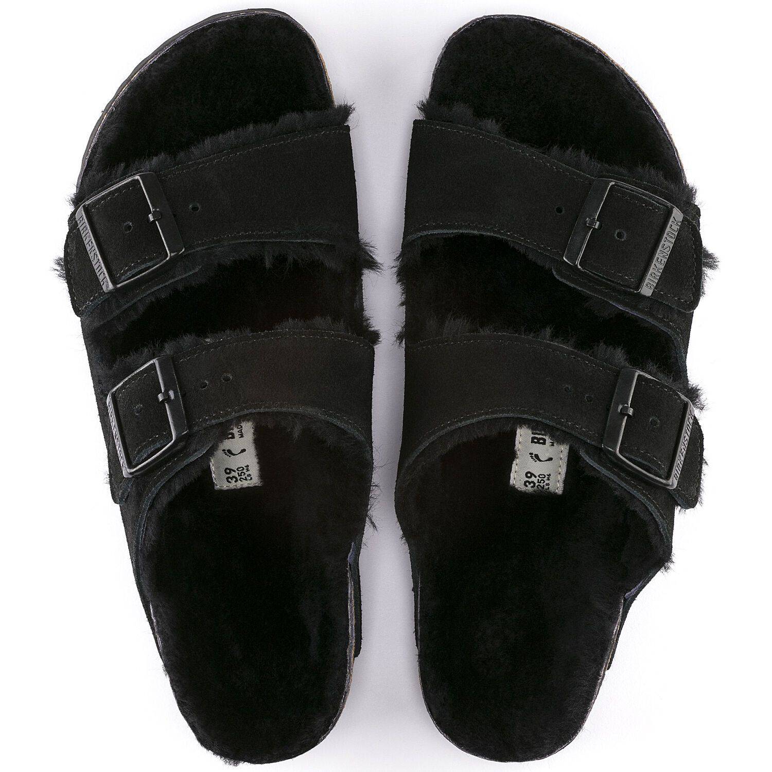 Birkenstock Arizona Fur Black Shearling 0752663 - Image 2