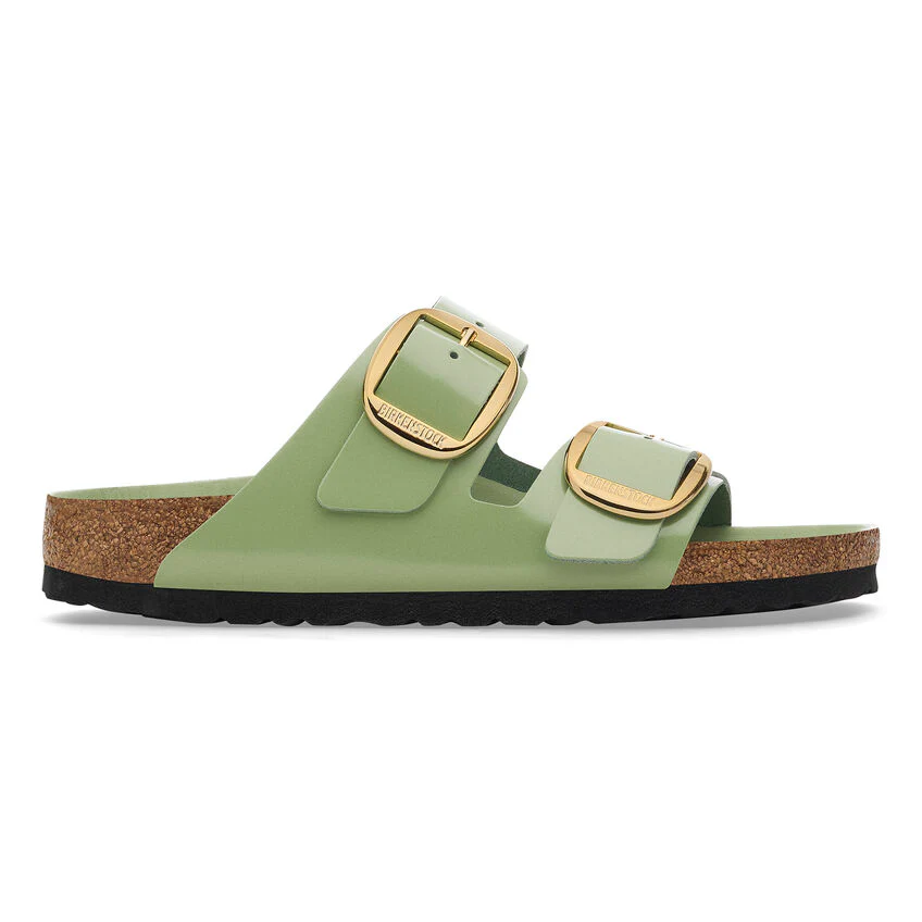 Birkenstock Women’s Arizona Big Buckle Hi-Shine Green Tea - Image 5