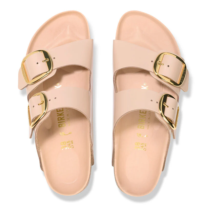 Birkenstock Women’s Arizona Big Buckle High Shine New Beige - Image 5