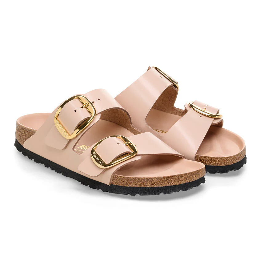 Birkenstock Women’s Arizona Big Buckle High Shine New Beige - Image 6