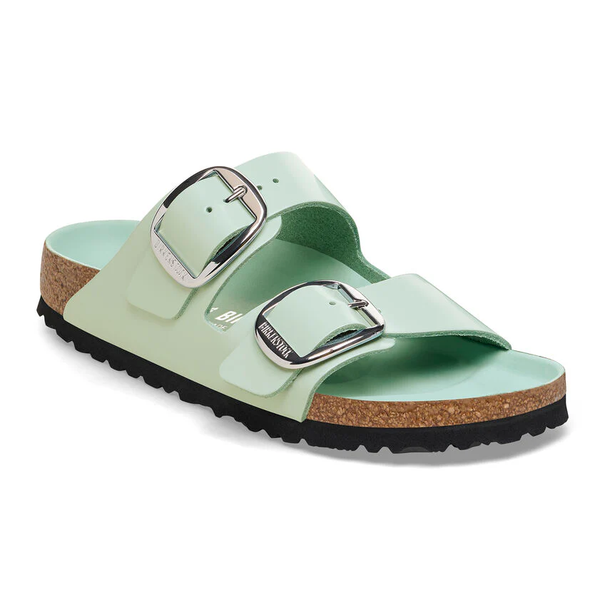 Birkenstock Women’s Arizona Big Buckle High Shine Surf Green - Image 3