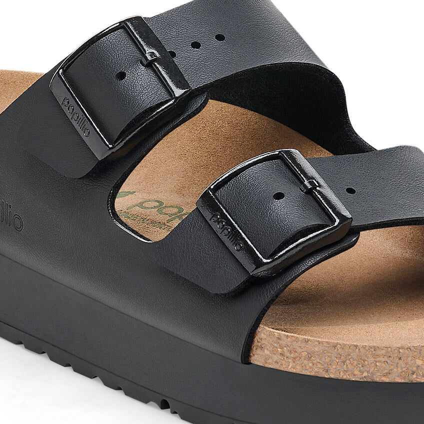 Birkenstock Women’s Arizona Pap Flex Platform Birko Flor Black 1027395 - Image 6