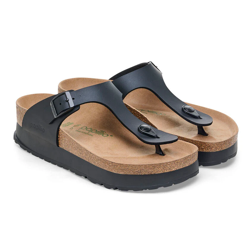 Birkenstock Women’s Gizeh Pap Flex Platform Black - Image 3