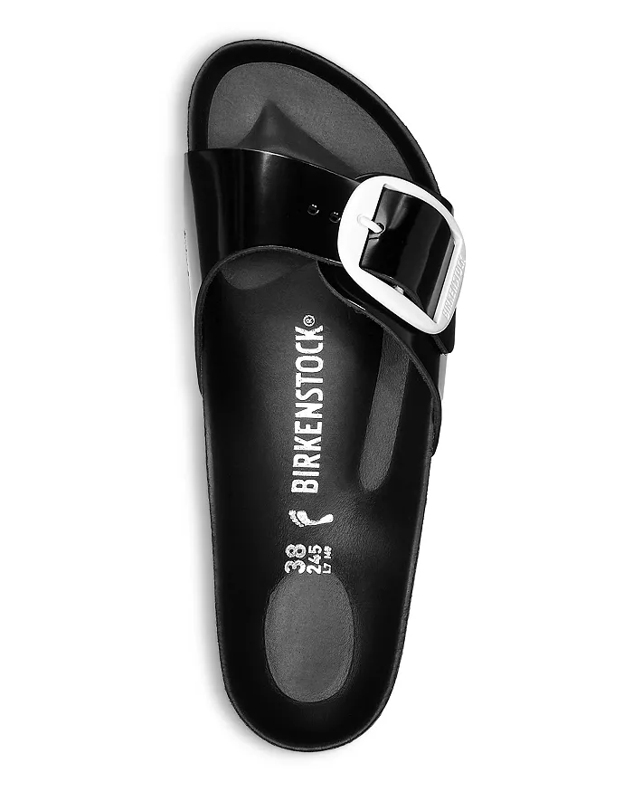 Birkenstock Women’s Madrid Big Buckle Black Patent 1023856 - Image 2