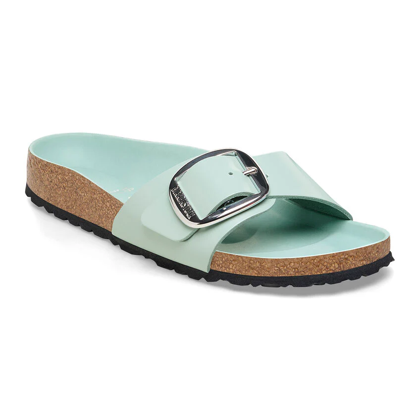 Birkenstock Women’s Madrid Big Buckle High Shine Surf Green - Image 2