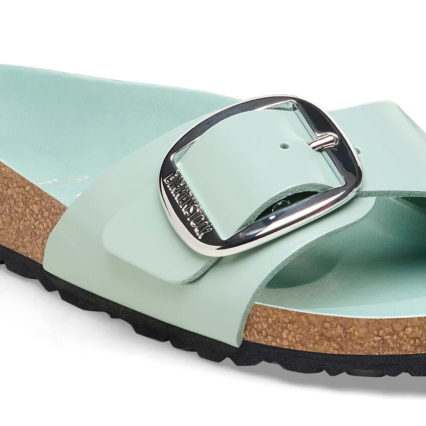 Birkenstock Women’s Madrid Big Buckle High Shine Surf Green - Image 4