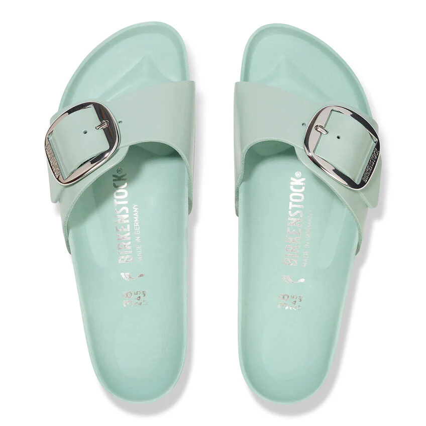 Birkenstock Women’s Madrid Big Buckle High Shine Surf Green - Image 5