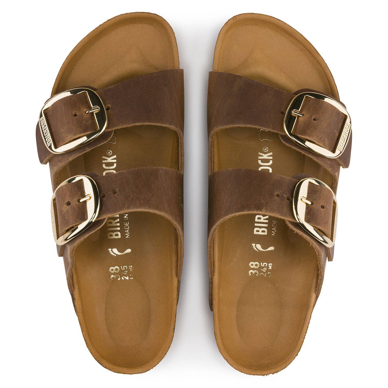 Birkenstock Women's Arizona Big Buckle Cognac Sandal 1011072/1011073 - Image 2
