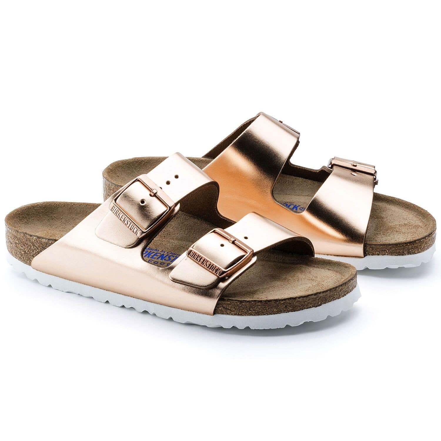 Birkenstock Women's Arizona Copper White Sole Soft Footbed 0952091/ 0952093 - Image 2