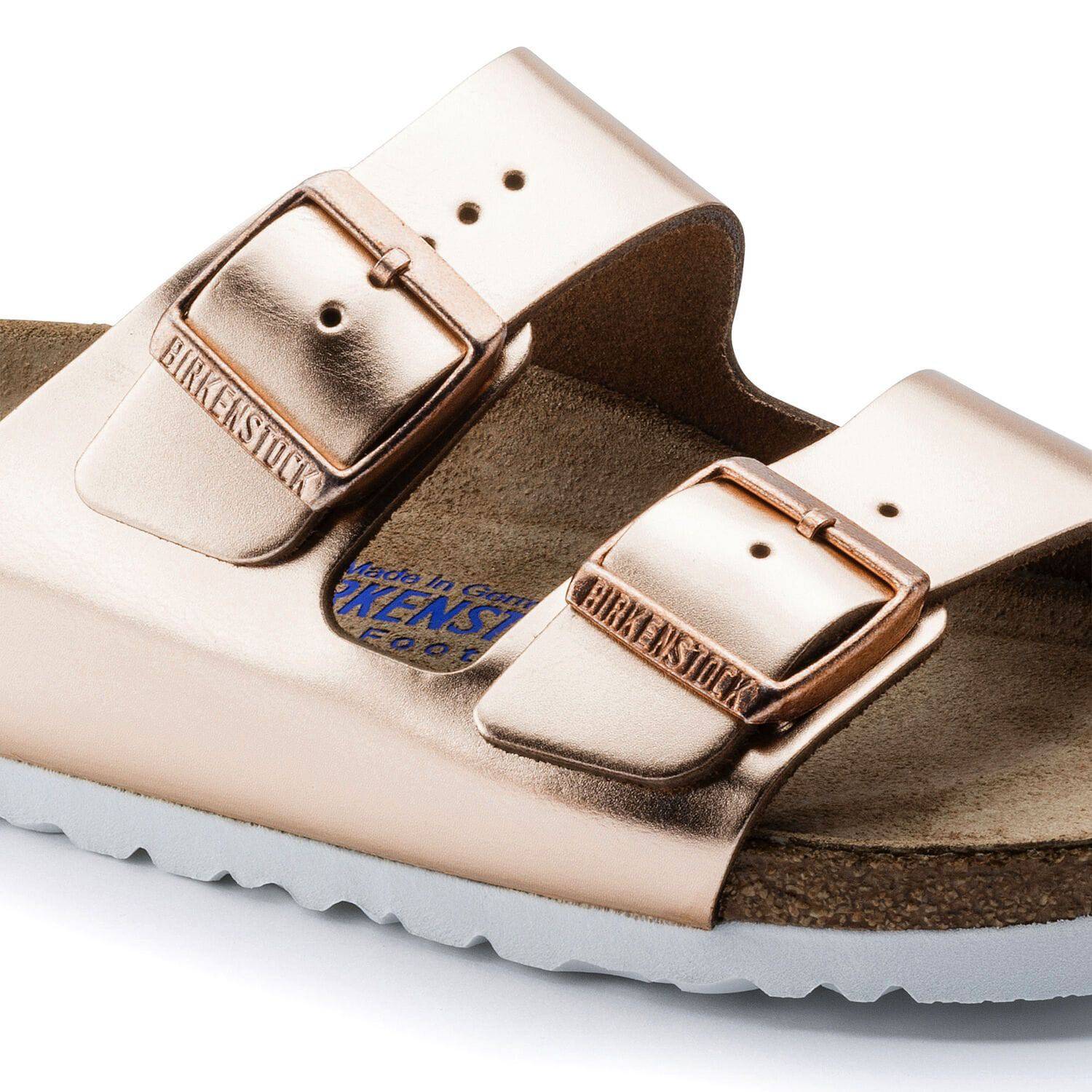 Birkenstock Women's Arizona Copper White Sole Soft Footbed 0952091/ 0952093 - Image 5