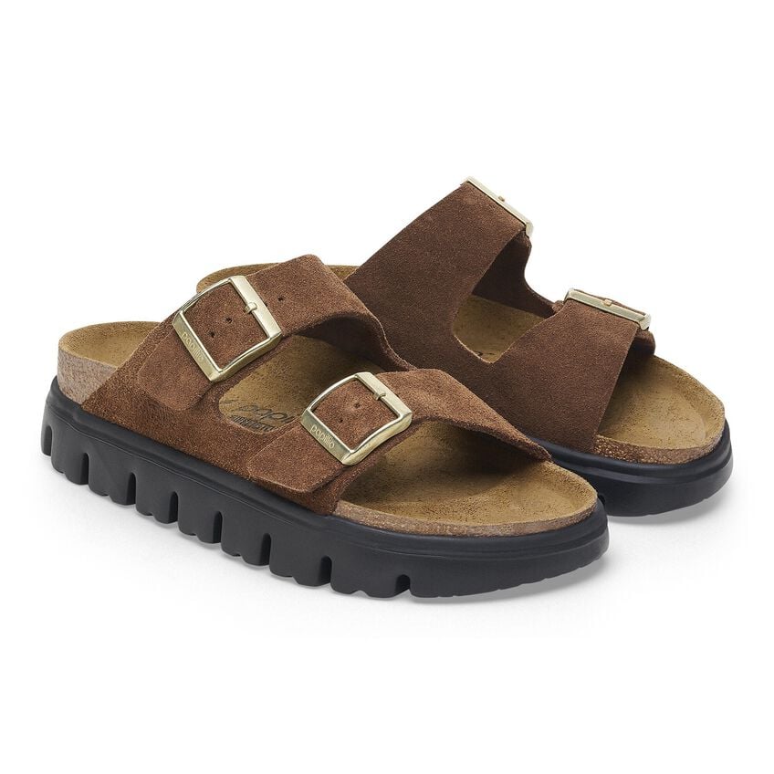 Birkenstock Women's Arizona Pap Chunky Dark Tea Black 1028389 - Image 2