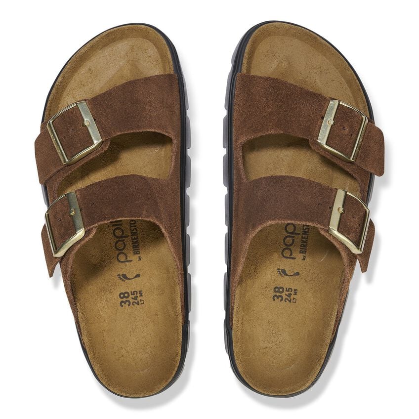 Birkenstock Women's Arizona Pap Chunky Dark Tea Black 1028389 - Image 5