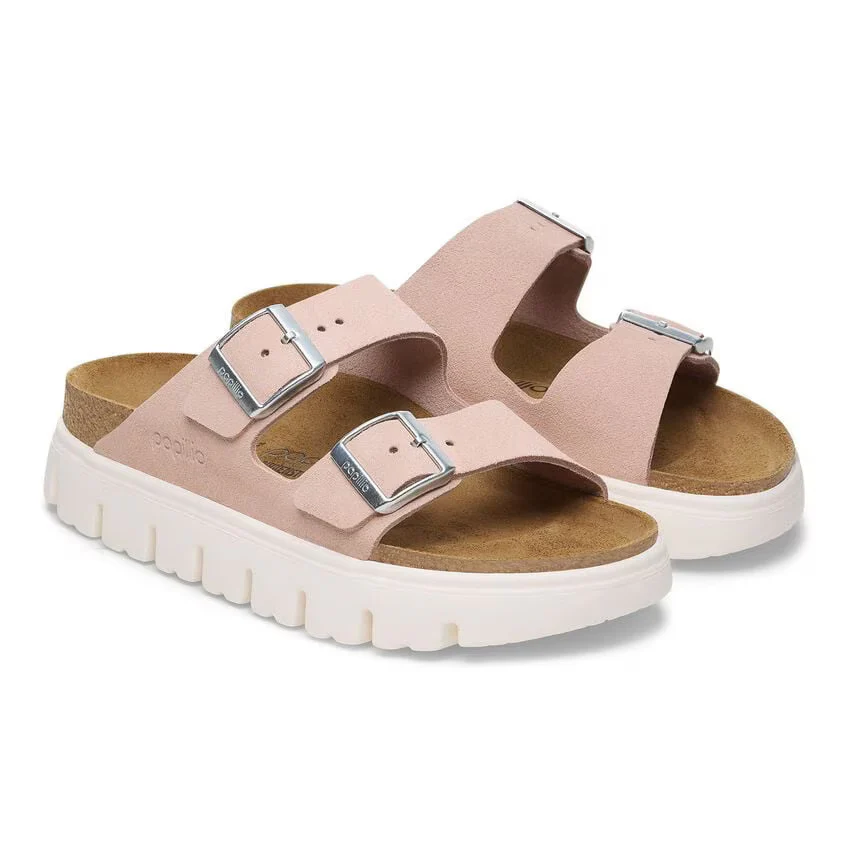 Birkenstock Women's Arizona Pap Chunky Suede Leather Light Rose 1029117 - Image 4