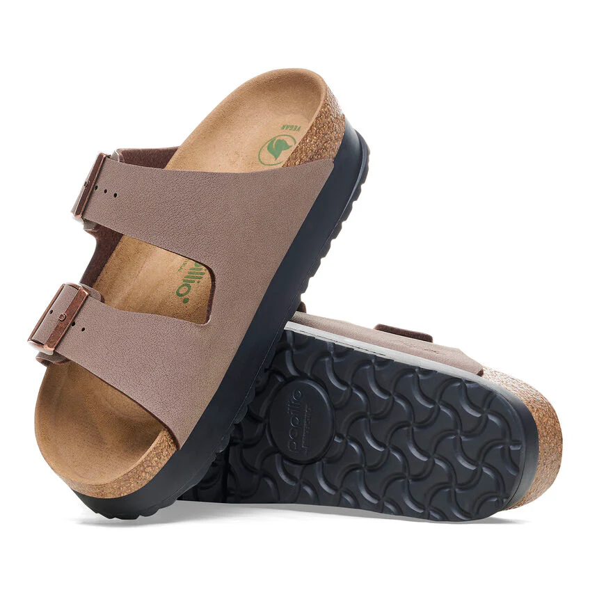Birkenstock Women's Arizona PAP Flex Platform Birko Flor Mocca 1027417