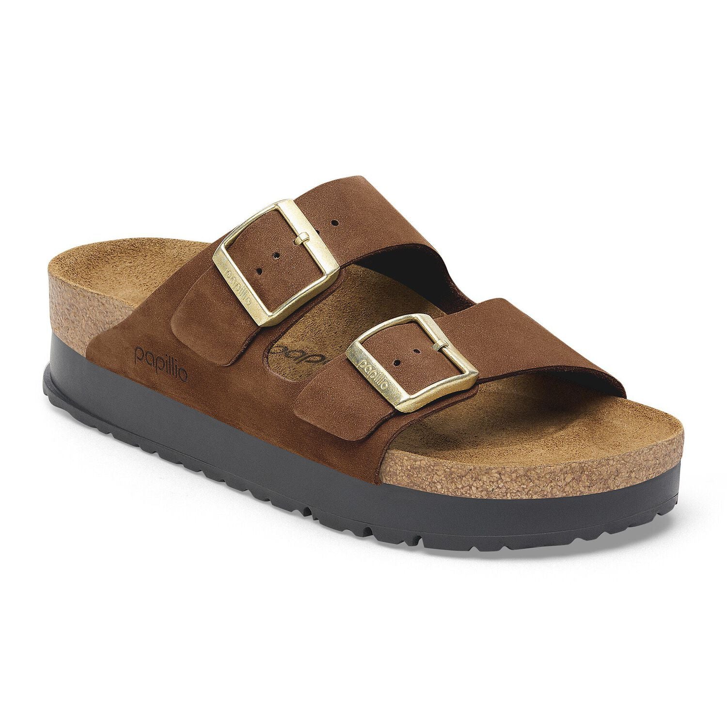 Birkenstock Women's Arizona Pap Flex Platform Dark Tea 1028366 - Image 2