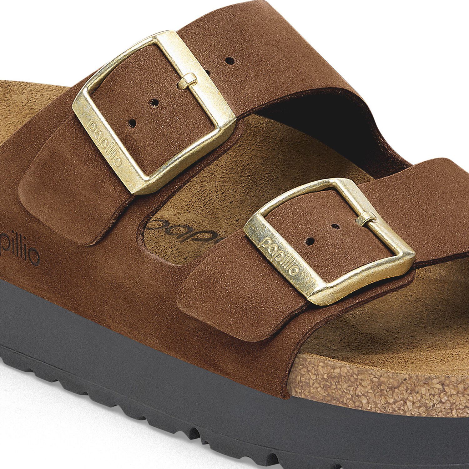 Birkenstock Women's Arizona Pap Flex Platform Dark Tea 1028366 - Image 6