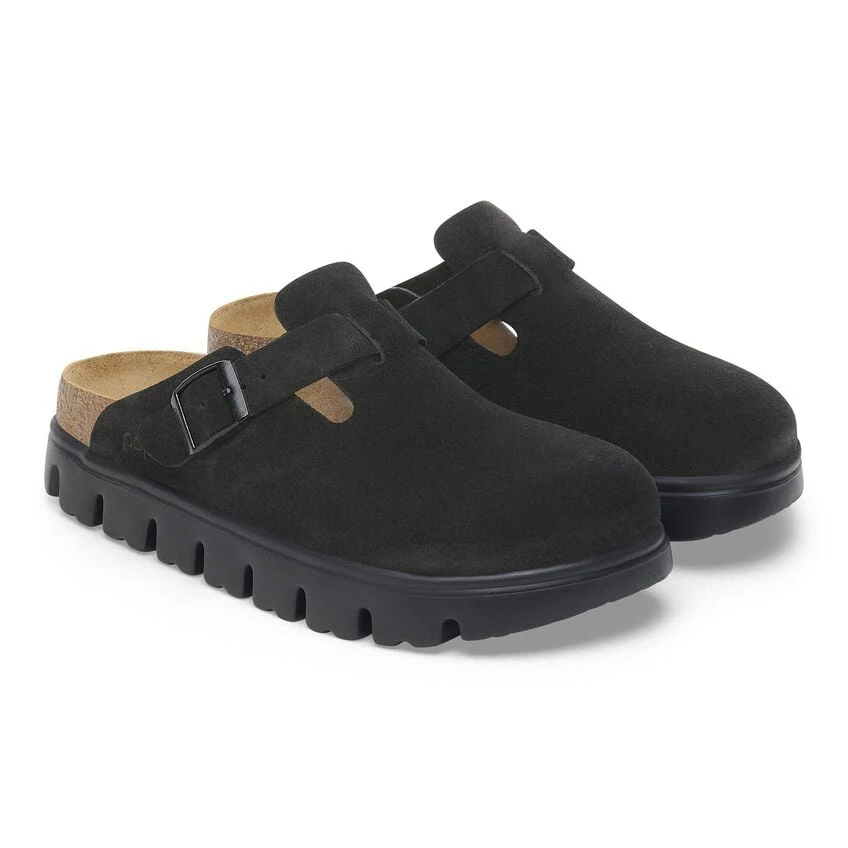 Birkenstock Women's Boston Pap Chunky Black Black 1028317 - Image 2