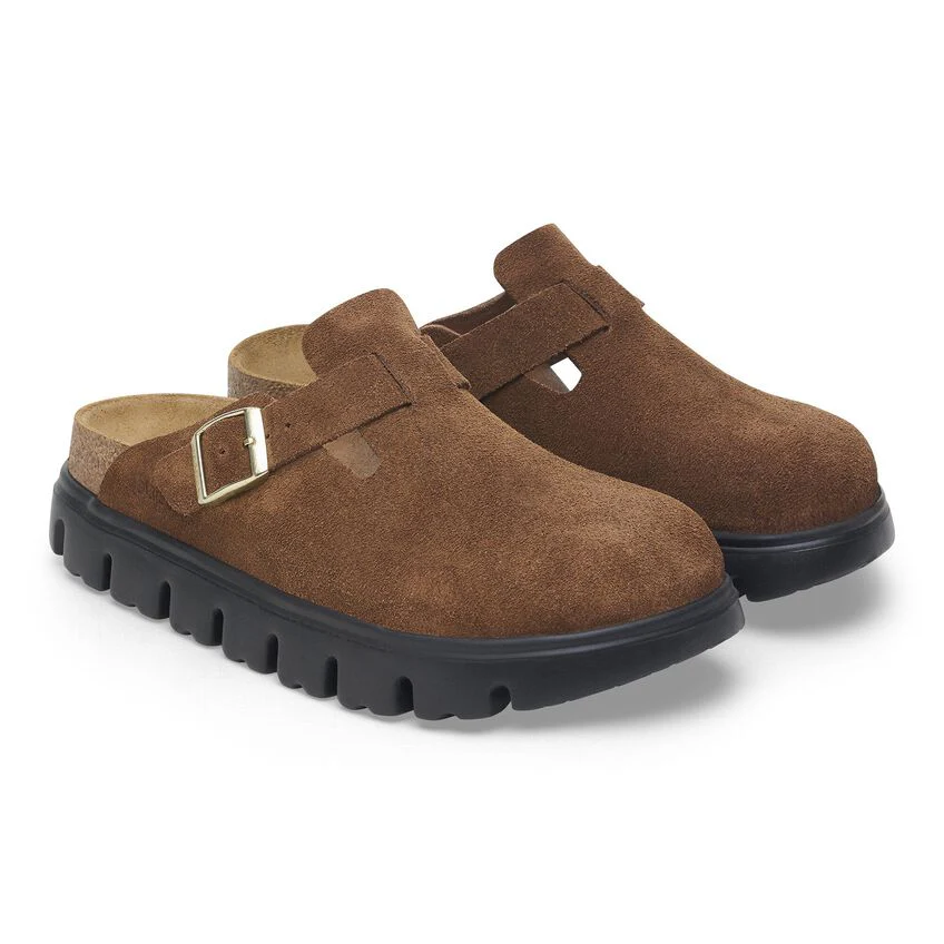 Birkenstock Women's Boston Pap Chunky Dark Tea Black - Image 2