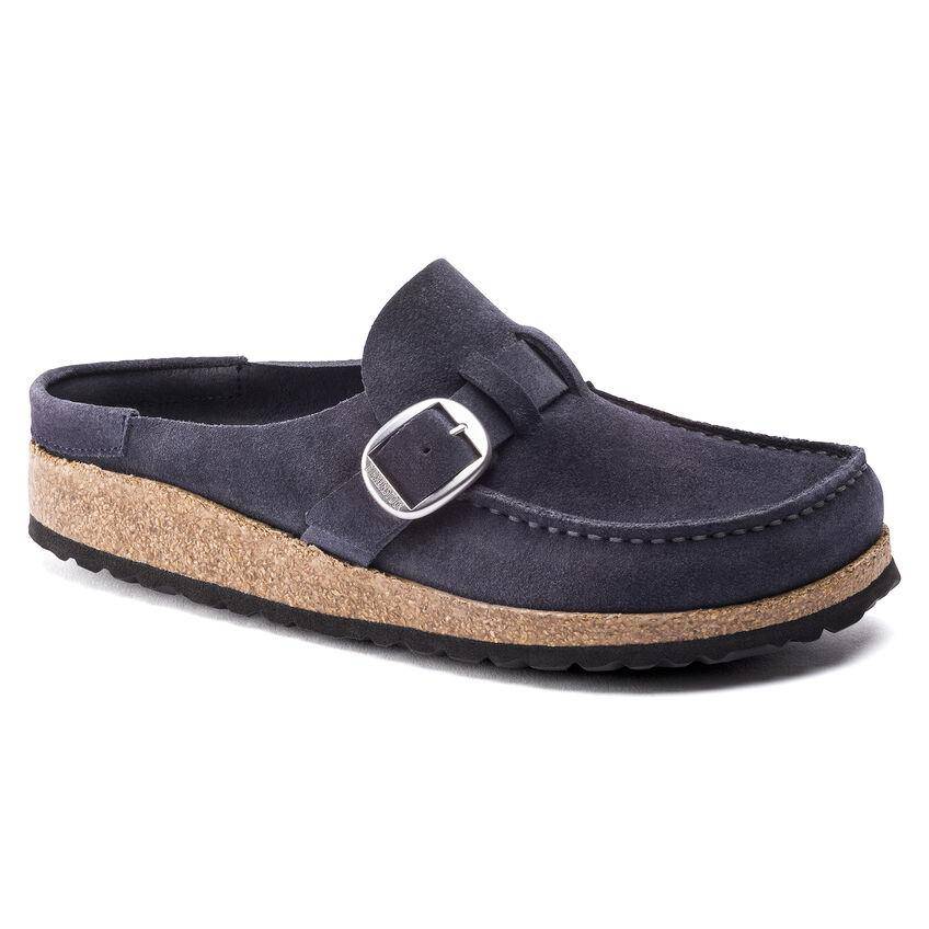 Birkenstock Women's Buckley Navy Suede Leather Clogs - Image 2