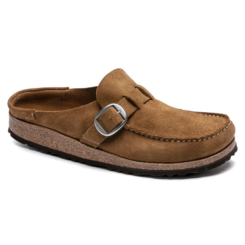 Birkenstock Women's Buckley Tea Suede Leather Clogs - Image 2