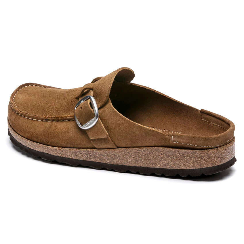 Birkenstock Women's Buckley Tea Suede Leather Clogs - Image 4