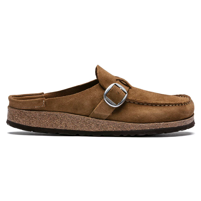 Birkenstock Women's Buckley Tea Suede Leather Clogs - Image 5
