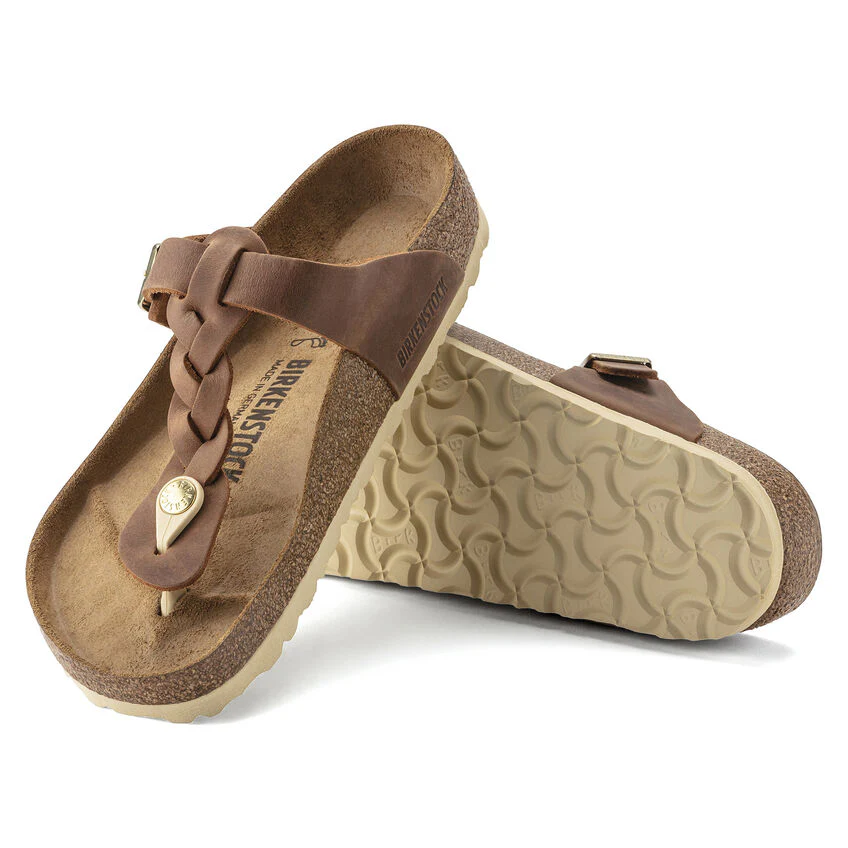 Birkenstock Women's Gizeh Braided Cognac