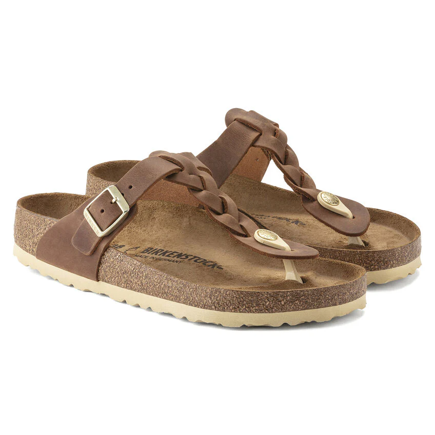 Birkenstock Women's Gizeh Braided Cognac - Image 4